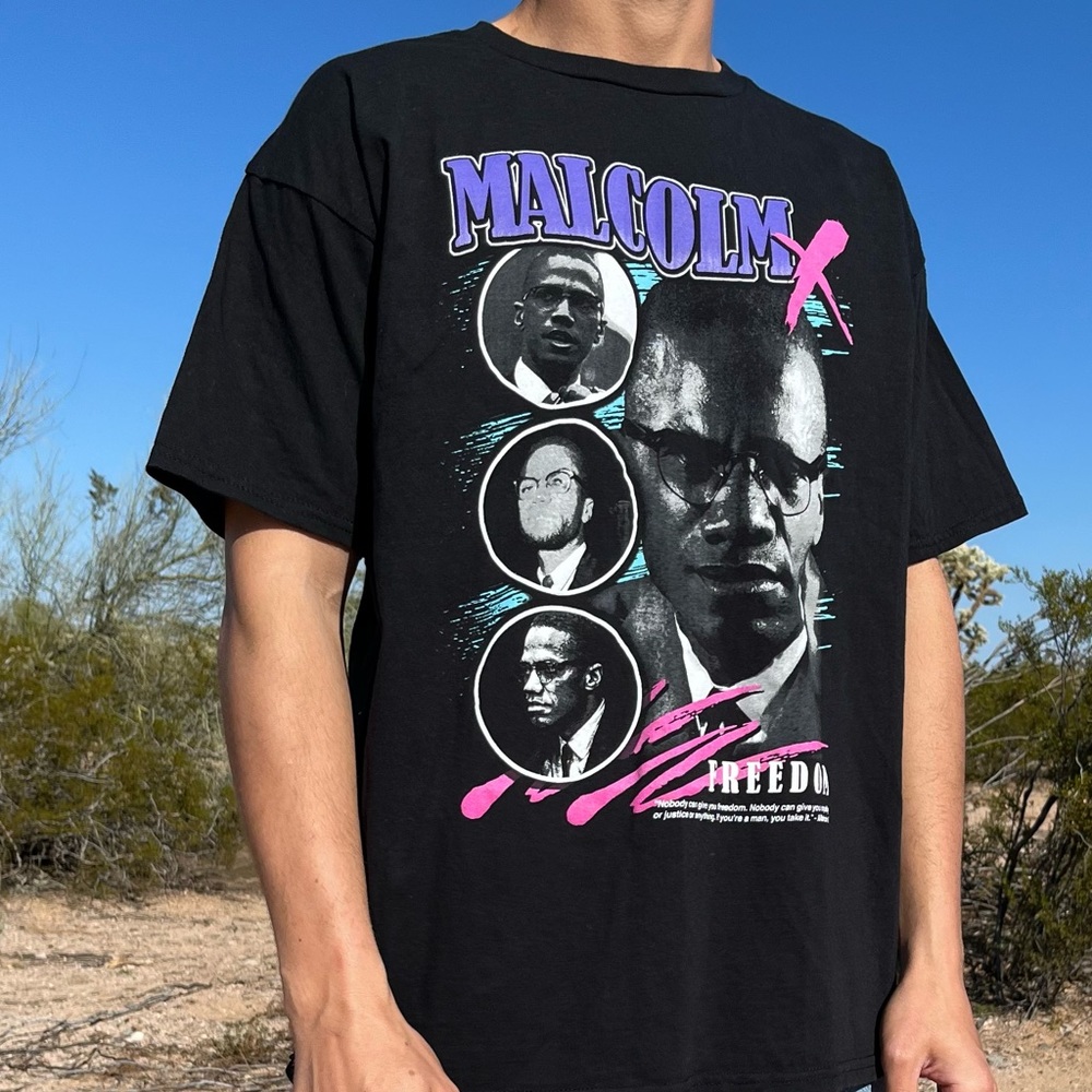 Malcolm X graphic tee